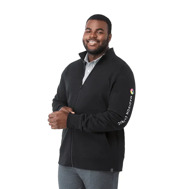 Custom Men's Argus Full Zip Eco Fleece — view 18