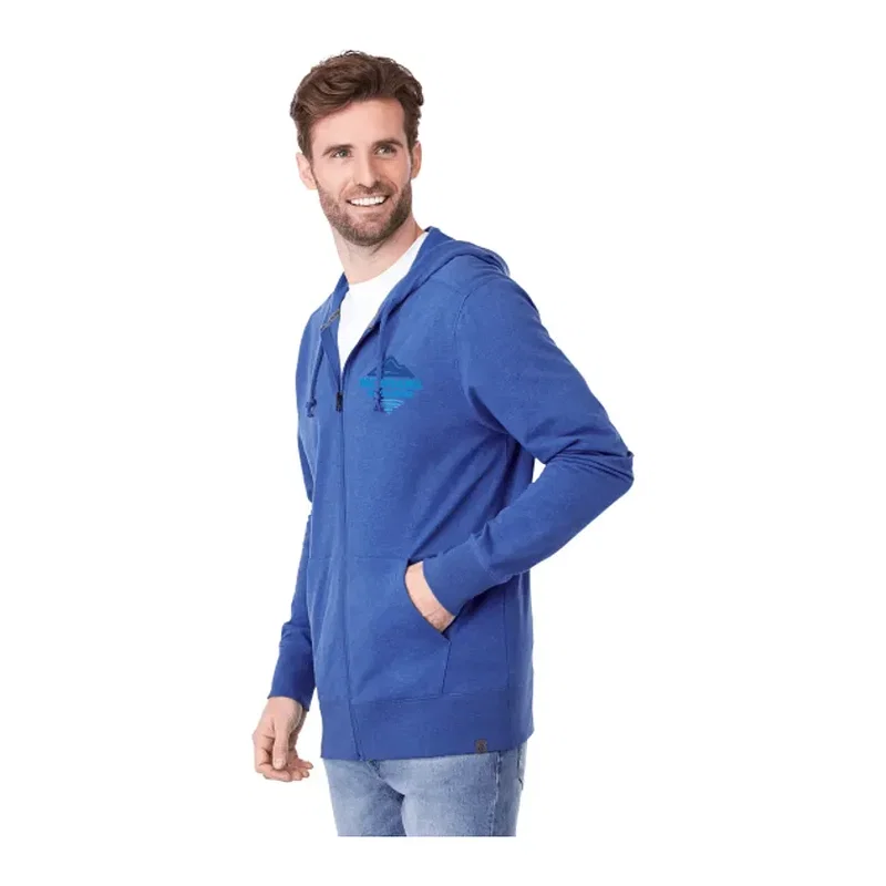 Custom Argus Eco-Fleece Men's Full Zip Hoodie — view 12