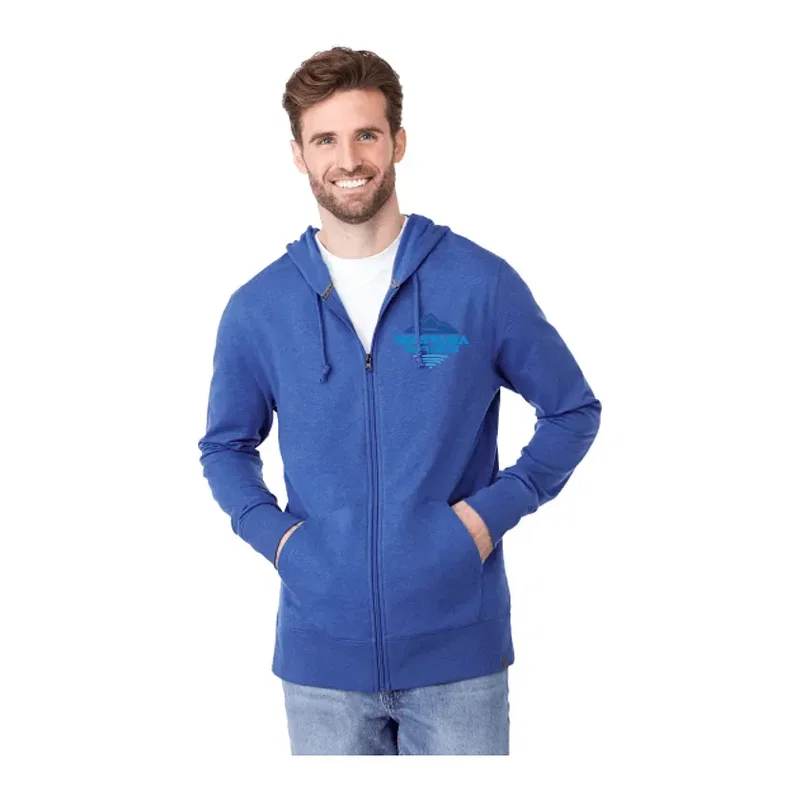 Custom Argus Eco-Fleece Men's Full Zip Hoodie — view 14