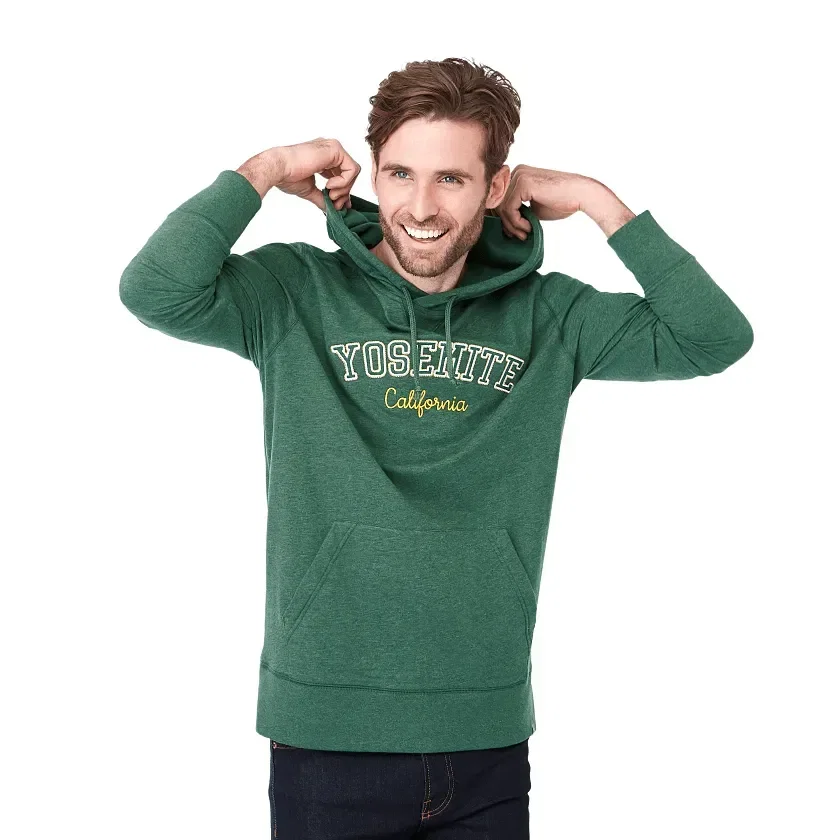 ARGUS Eco Fleece Lightweight Hoodie for Men being worn