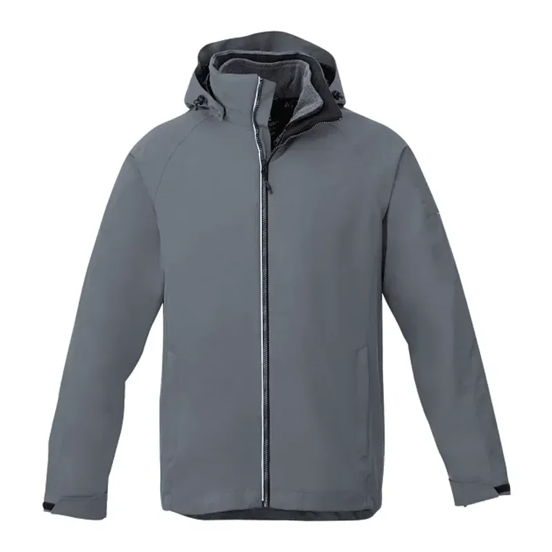 Branded Arlington Men's Waterproof 3-in-1 Jacket with Detachable Microfleece Liner — view 22
