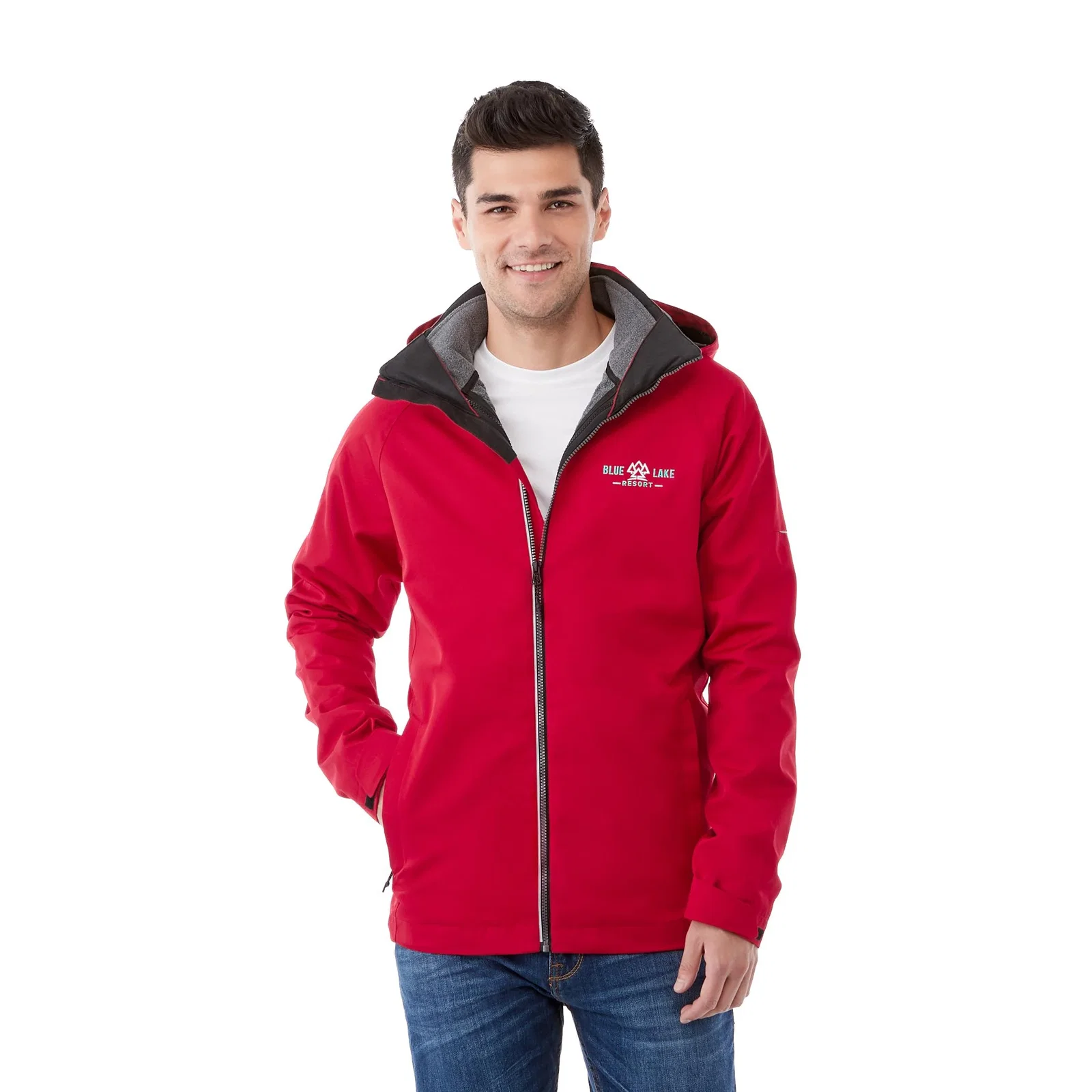 Branded Arlington Men's Waterproof 3-in-1 Jacket with Detachable Microfleece Liner — view 25