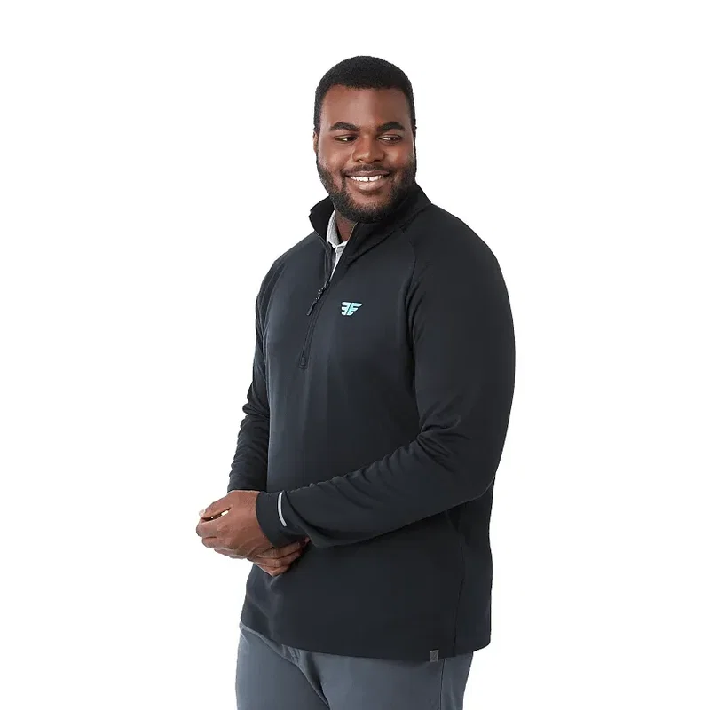 Branded Asgard Eco Knit Performance Quarter Zip for Men — view 8