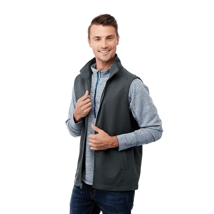 Custom Men's Lightweight Knit Vest - BOYCE being worn