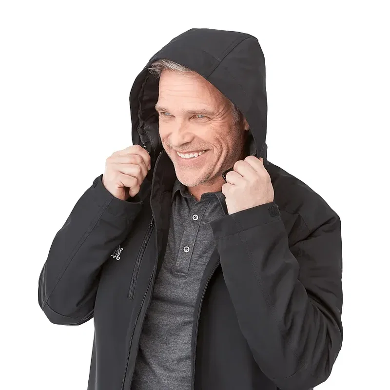 Custom Insulated Softshell Jacket - Men's BRYCE With Hood — view 16