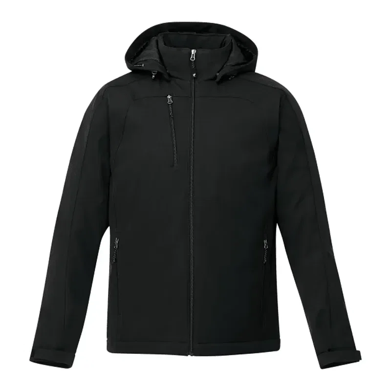 Custom Insulated Softshell Jacket - Men's BRYCE With Hood — view 18