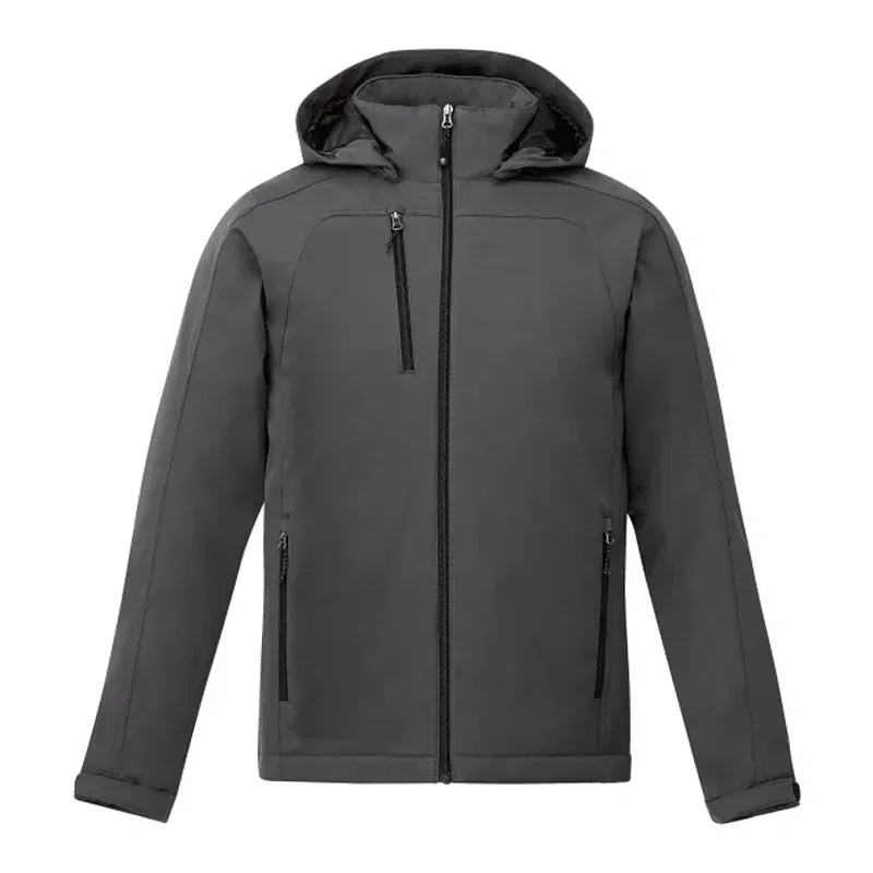Custom Insulated Softshell Jacket - Men's BRYCE With Hood — view 7