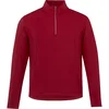 CALTECH Men's Knit Quarter Zip Top in Vintage Red
