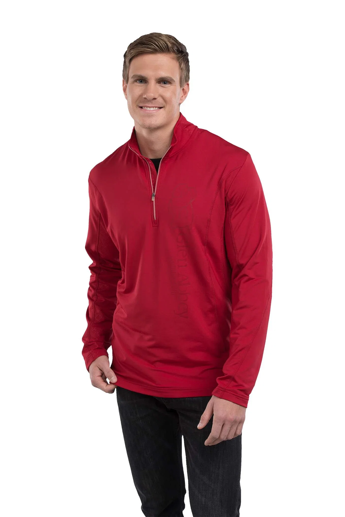 Branded CALTECH Men's Knit Quarter Zip Top — view 32