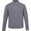 CALTECH Men's Knit Quarter Zip Top in Steel Grey