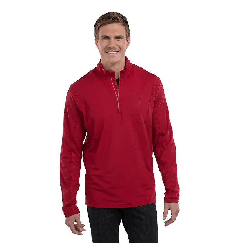 Branded CALTECH Men's Knit Quarter Zip Top — view 5