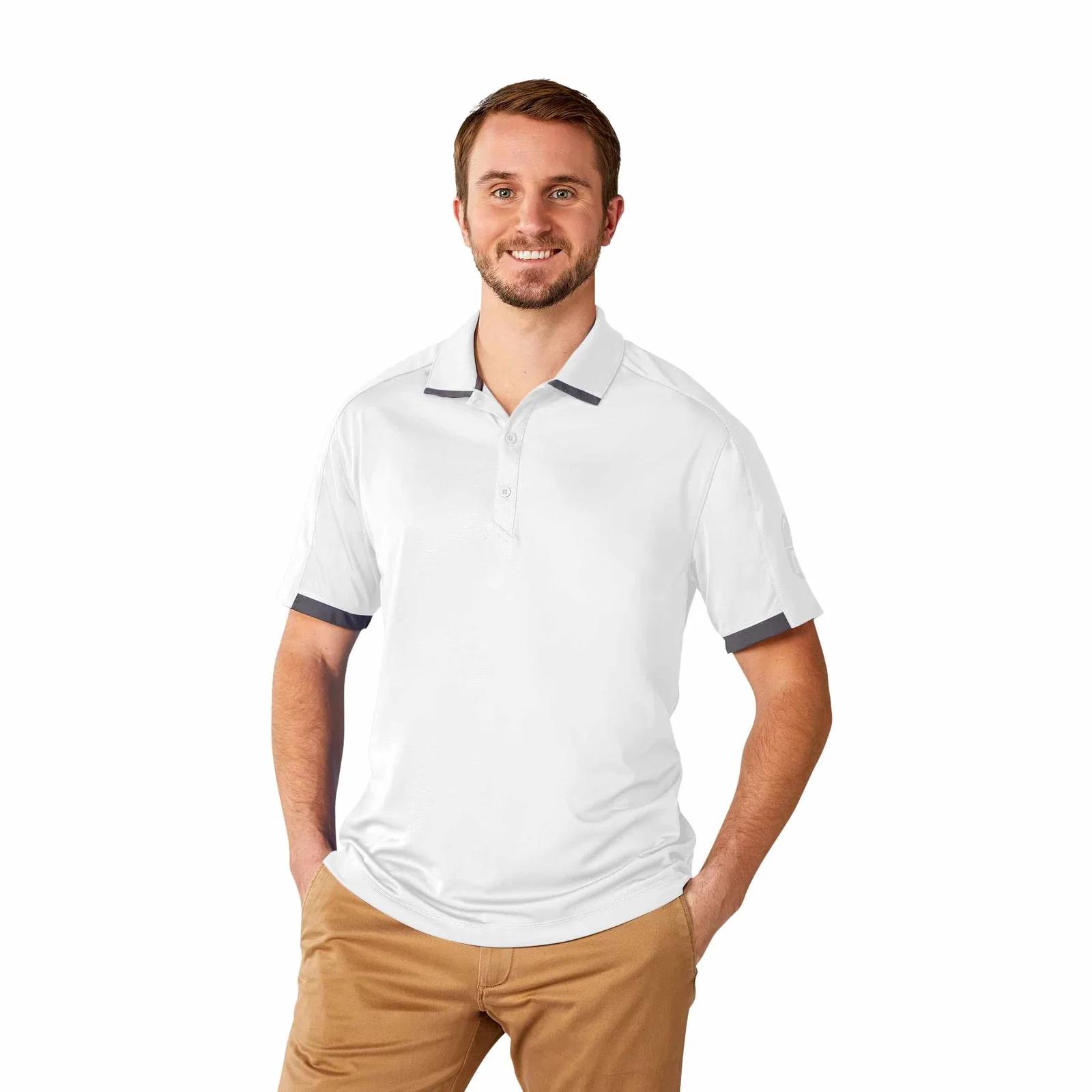 Custom Branded Men's Short Sleeve Performance Polo - CERRADO — view 33