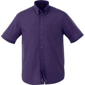 Custom Men's COLTER Short Sleeve Button Up Shirt - 0.64oz.