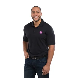 CRANDALL Men's Short Sleeve Pique Polo