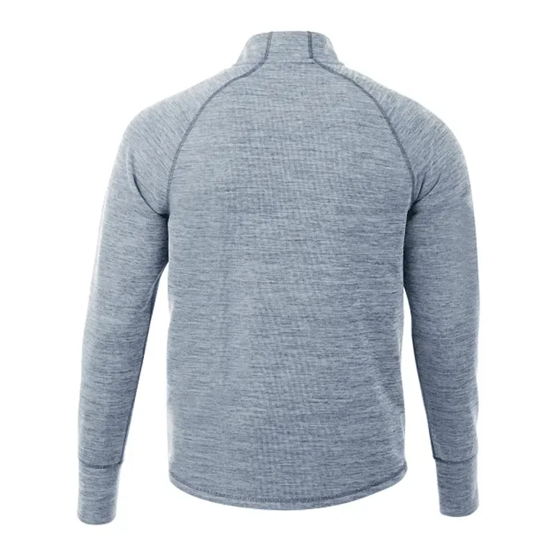 Custom Men's Performance Knit Half Zip Sweater with Thumb Holes — view 14