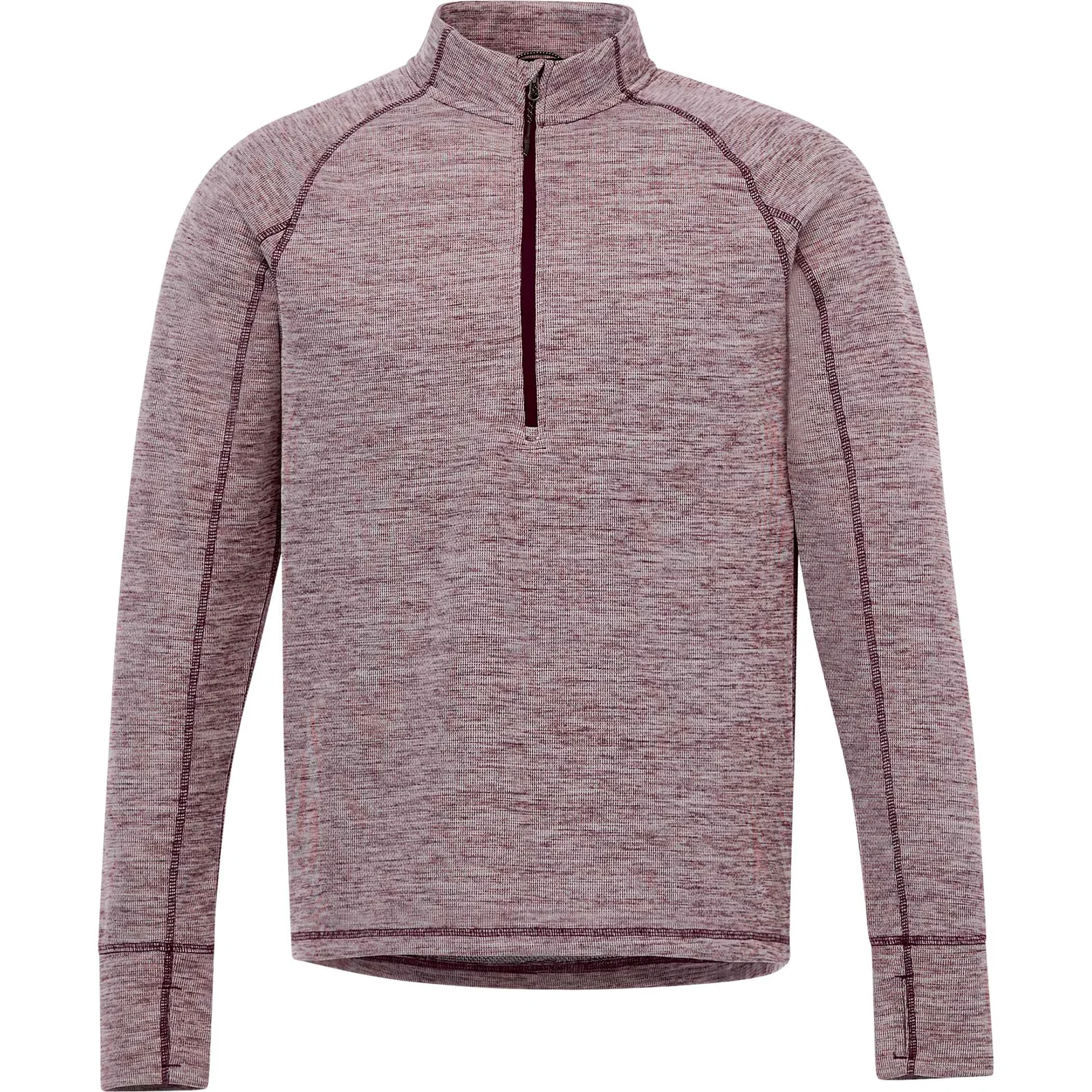 Custom Men's Performance Knit Half Zip Sweater with Thumb Holes — view 16