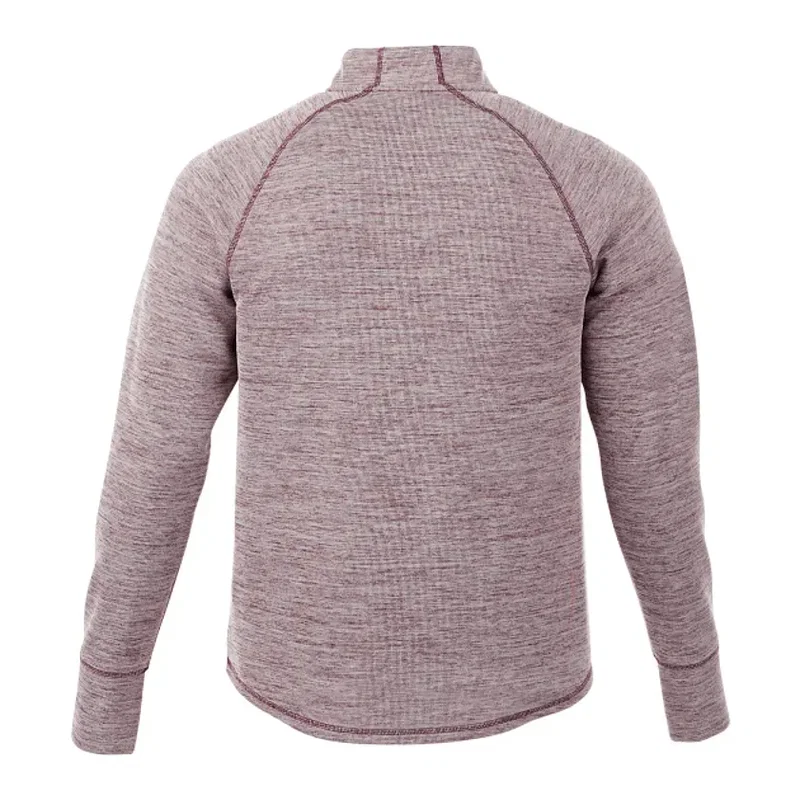 Custom Men's Performance Knit Half Zip Sweater with Thumb Holes — view 5