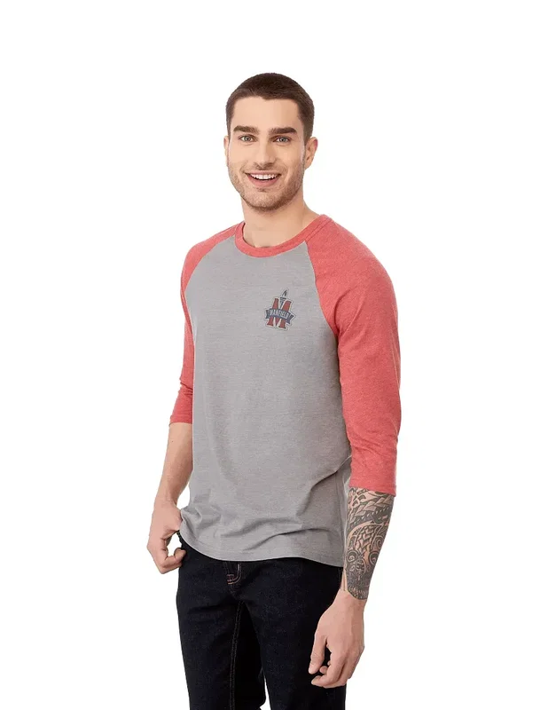 Personalized Dakota Men's Raglan Tee - 0.55oz — view 17