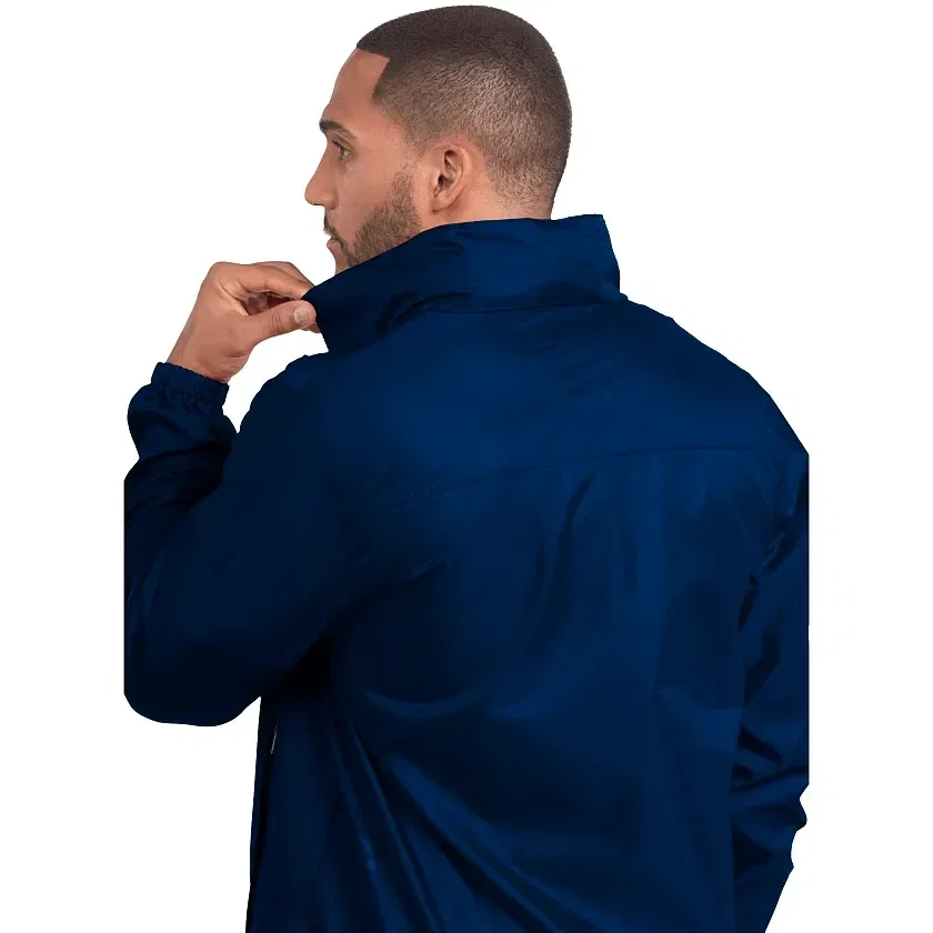 Customizable Darien Lightweight Windbreaker Jacket (Men's) being worn