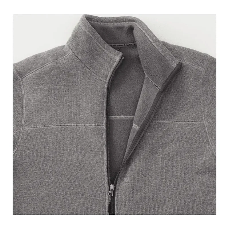 Custom Branded Men's Darnell Eco Knit Full Zip Sweater — view 12