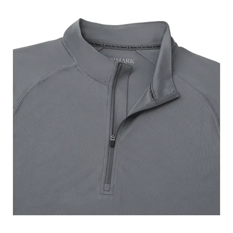 Branded Eco Knit Performance Half Zip for Men — view 11