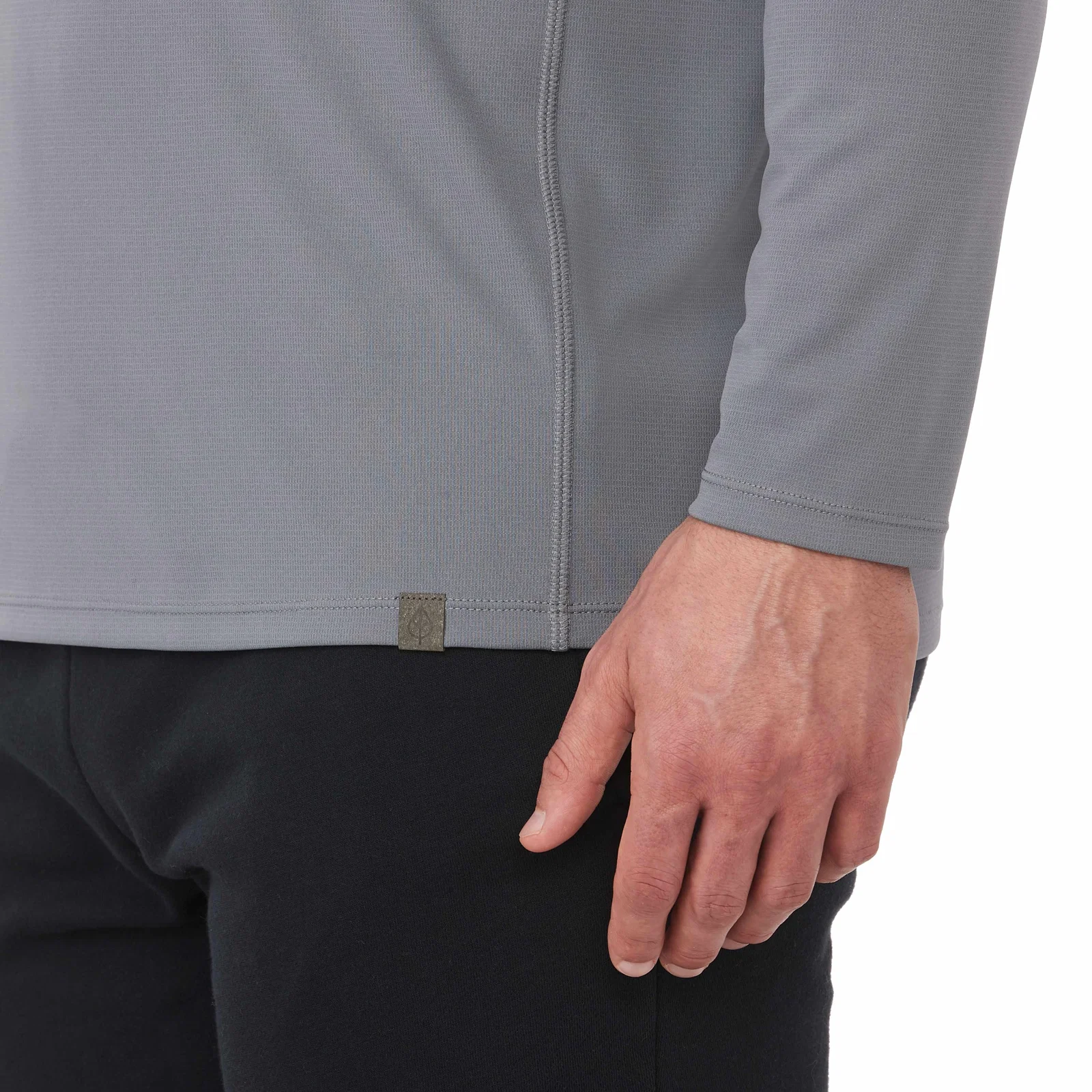 Branded Eco Knit Performance Half Zip for Men — view 24