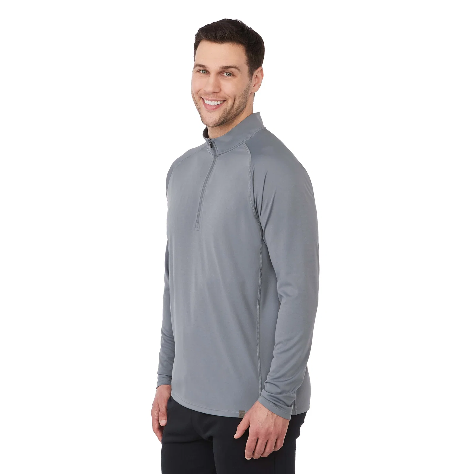 Branded Eco Knit Performance Half Zip for Men — view 27