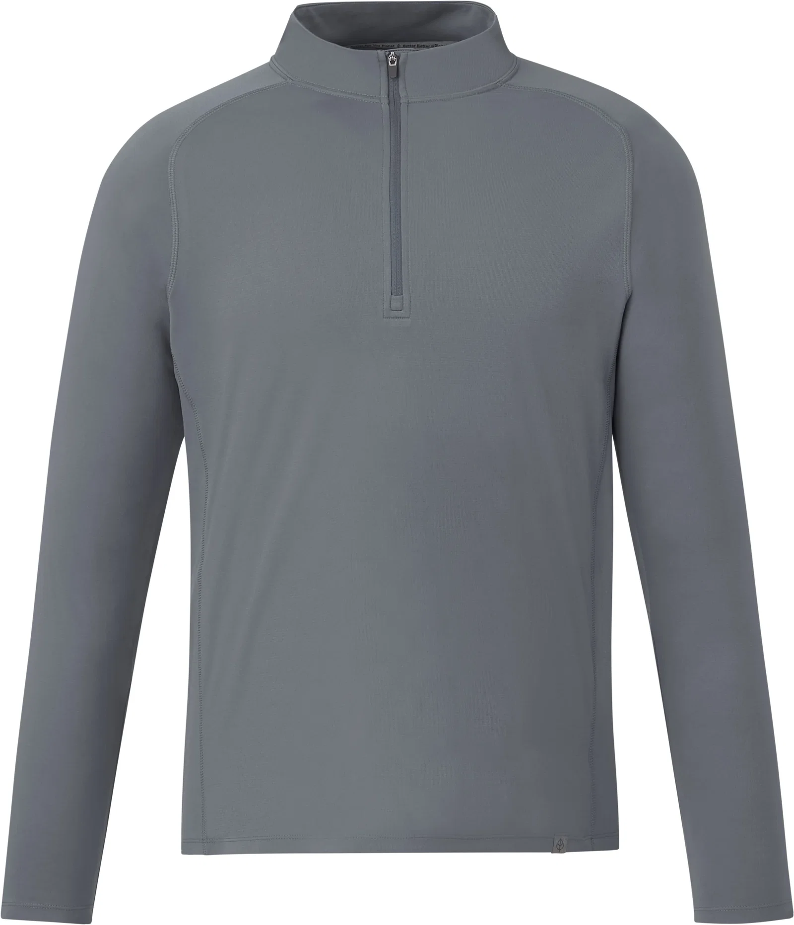 Branded Eco Knit Performance Half Zip for Men — view 30