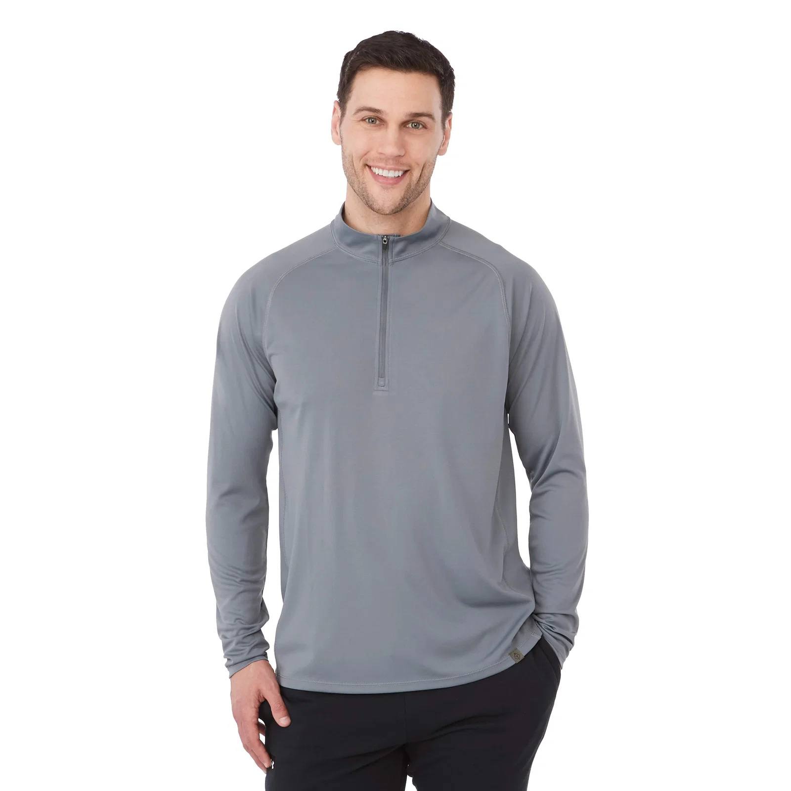 Branded Eco Knit Performance Half Zip for Men — view 34