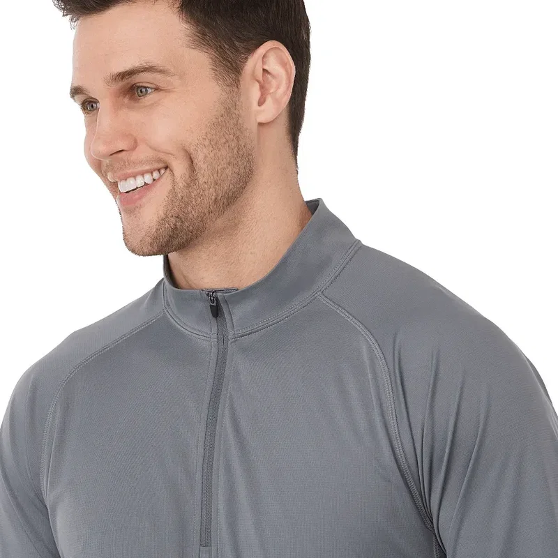 Branded Eco Knit Performance Half Zip for Men — view 8