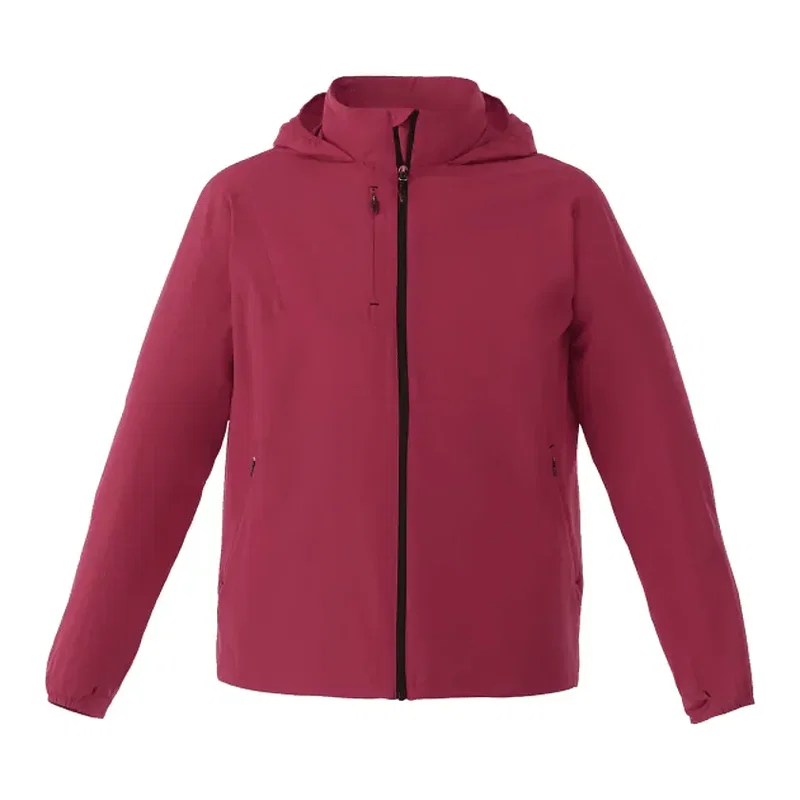 Custom Men's Lightweight Water Resistant Jacket with Hood - FLINT — view 18