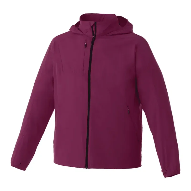 Custom Men's Lightweight Water Resistant Jacket with Hood - FLINT — view 20