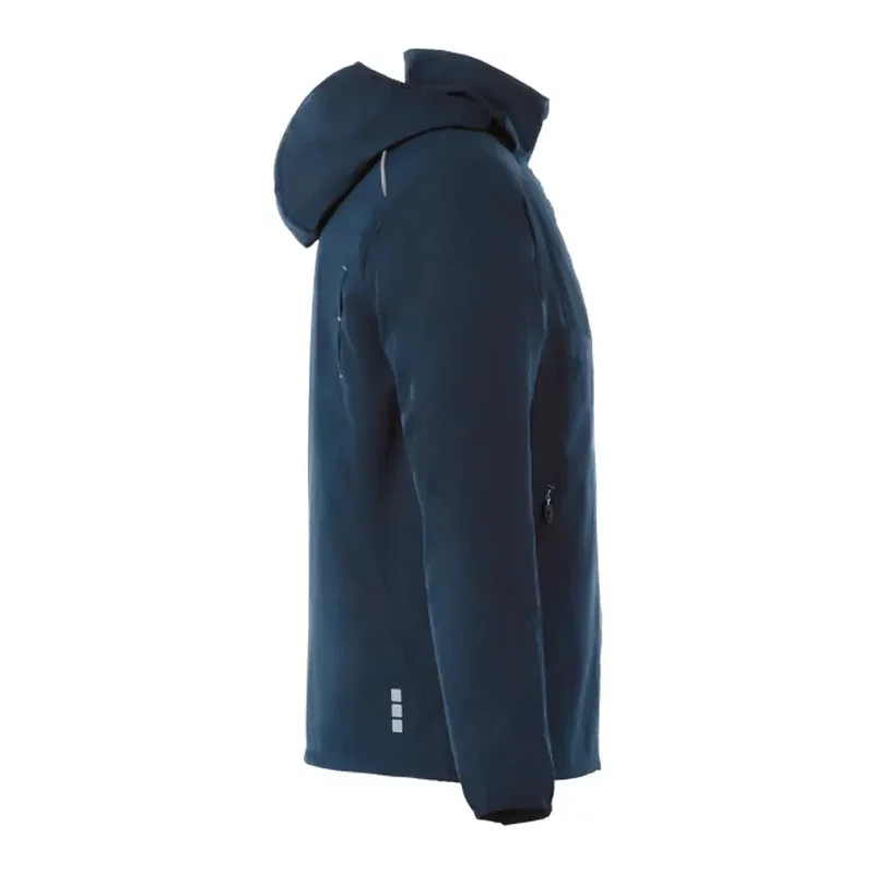 Custom Men's Lightweight Water Resistant Jacket with Hood - FLINT — view 32