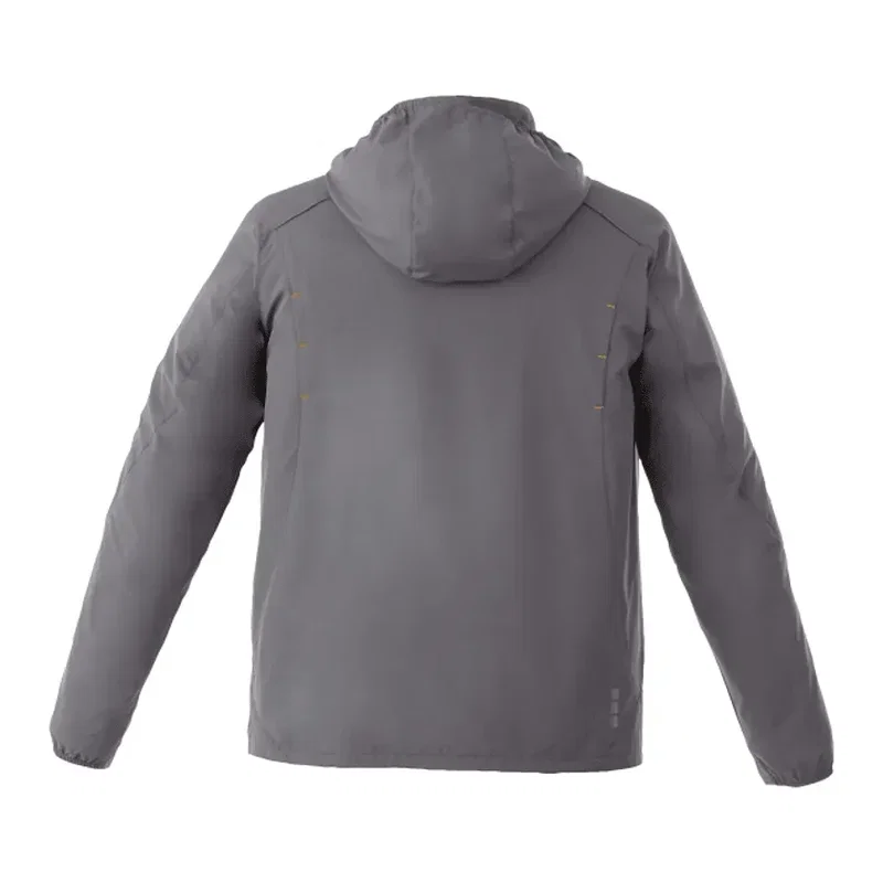 Custom Men's Lightweight Water Resistant Jacket with Hood - FLINT — view 40