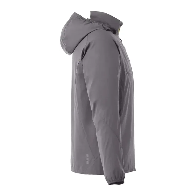 Custom Men's Lightweight Water Resistant Jacket with Hood - FLINT — view 46