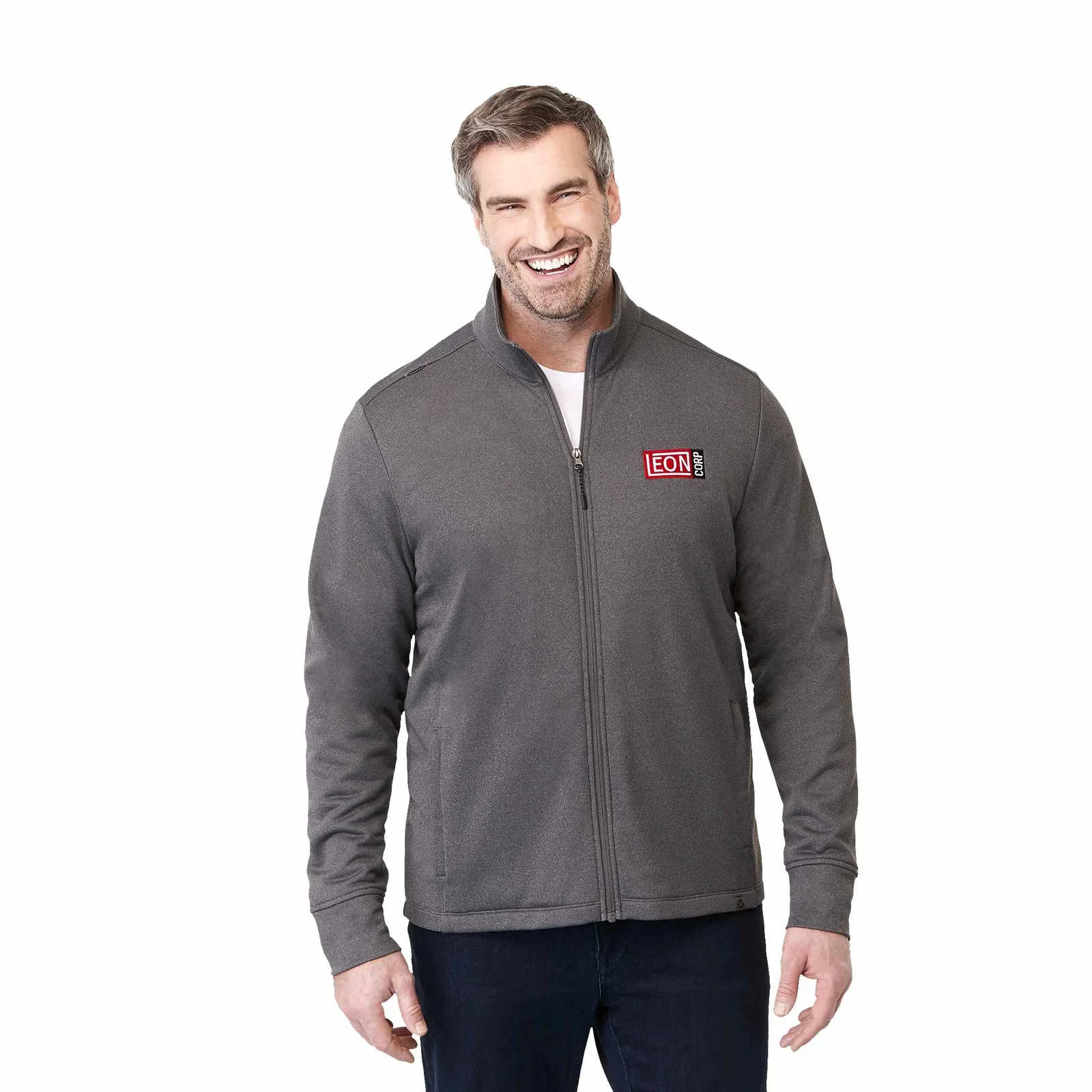 Personalized Men's Frazier Eco Knit Jacket with Removable No Contact Keychain — view 42