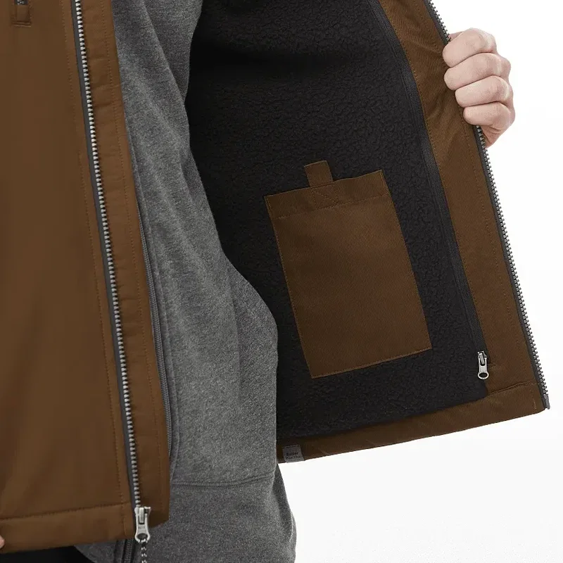 Branded Men's Eco Sherpa Fleece Lined Vest — view 13