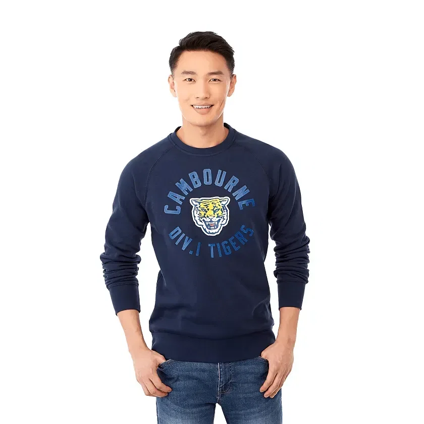 Men's KRUGER Fleece Crewneck Sweatshirt being worn