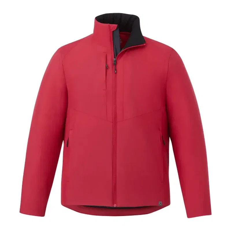 Custom Eco Packable Insulated Men's Jacket with No Contact Keychain — view 12