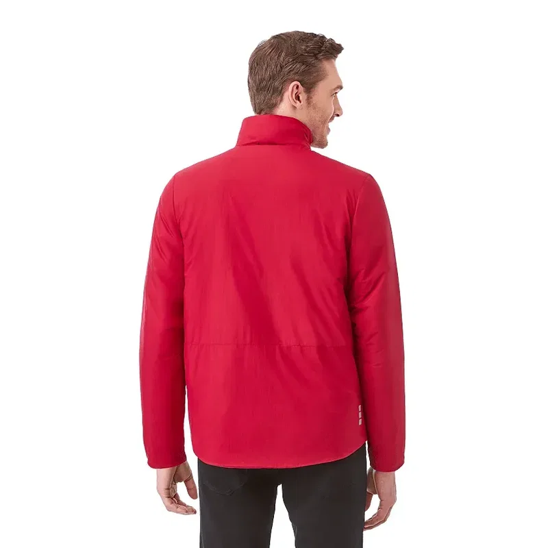 Custom Eco Packable Insulated Men's Jacket with No Contact Keychain — view 17