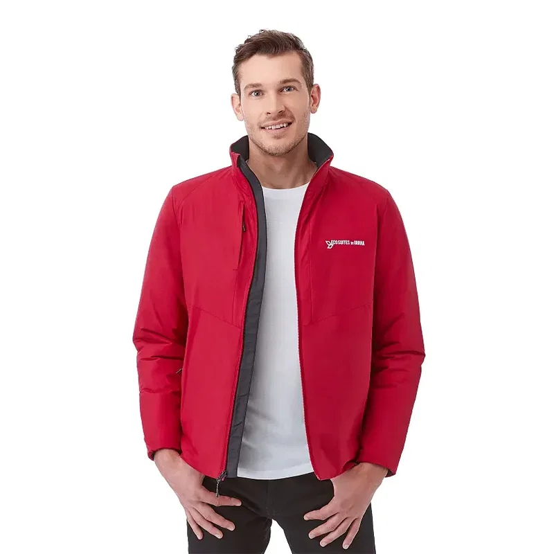 Custom Eco Packable Insulated Men's Jacket with No Contact Keychain — view 18