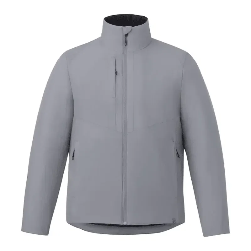 Custom Eco Packable Insulated Men's Jacket with No Contact Keychain — view 19