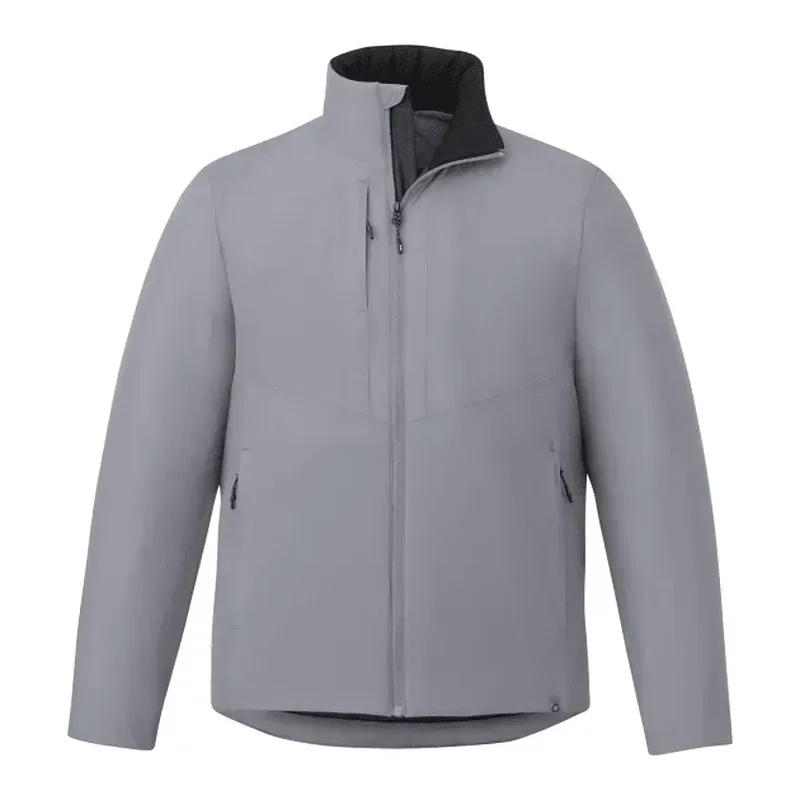 Custom Eco Packable Insulated Men's Jacket with No Contact Keychain — view 21