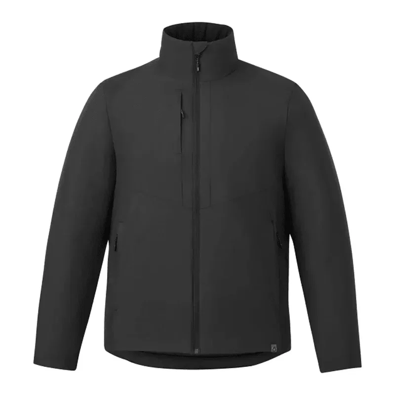 Custom Eco Packable Insulated Men's Jacket with No Contact Keychain — view 24