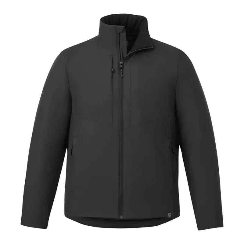 Custom Eco Packable Insulated Men's Jacket with No Contact Keychain — view 26