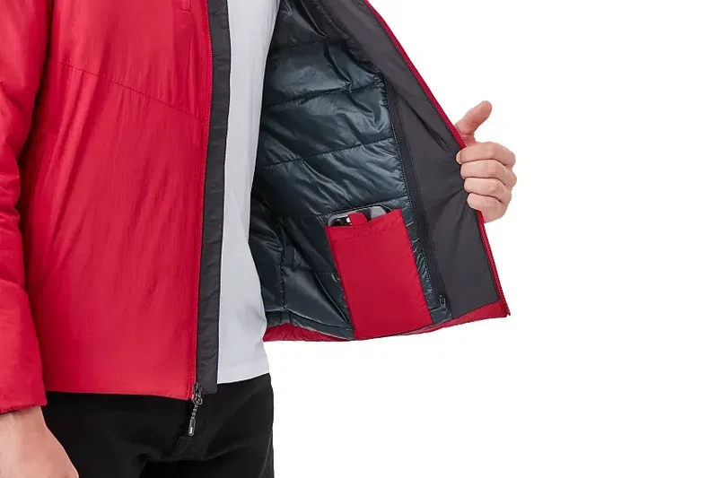 Custom Eco Packable Insulated Men's Jacket with No Contact Keychain — view 8