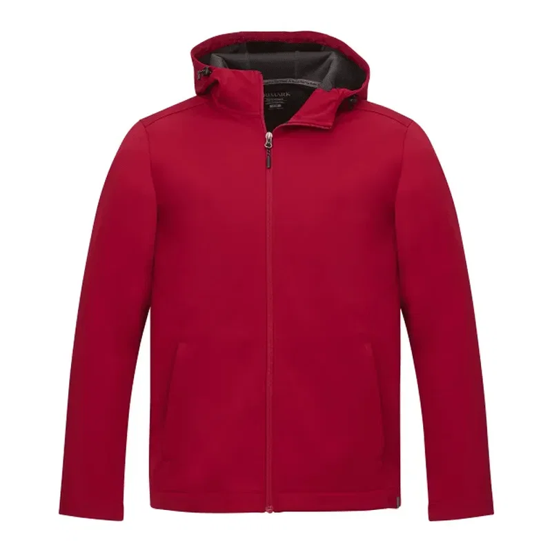 Custom Branded Lefroy Eco Softshell Hooded Jacket for Men — view 10