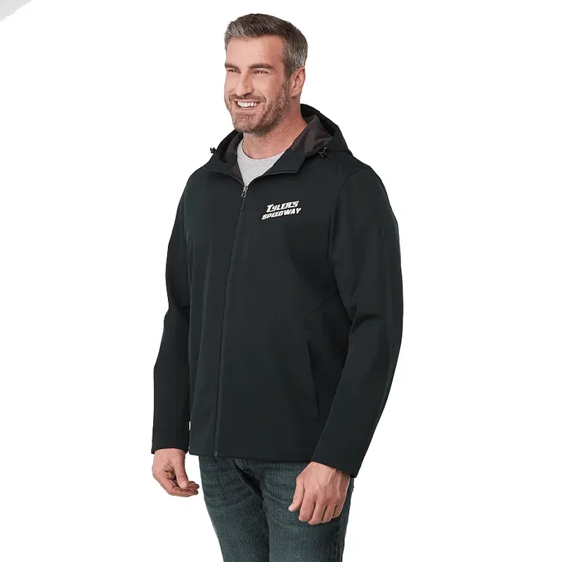 Custom Branded Lefroy Eco Softshell Hooded Jacket for Men — view 8