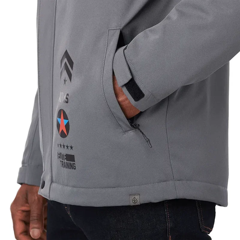 Promotional Men's Insulated Eco Water-Repellent Jacket with Hoodie — view 12