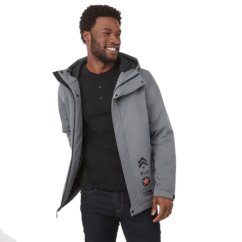 Promotional Men's Insulated Eco Water-Repellent Jacket with Hoodie — view 14